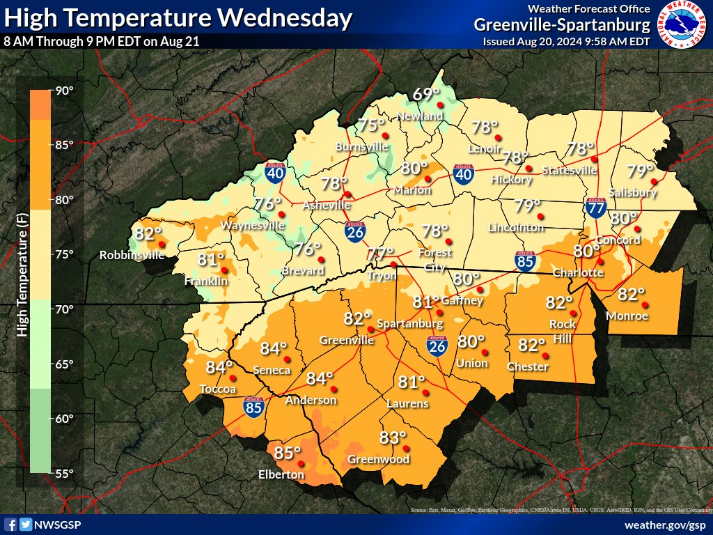 NWS GSP tweet media