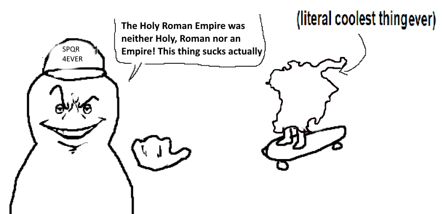 ProudBavaria's tweet photo. Average HRE hater https://t.co/D5OiKOoRbn