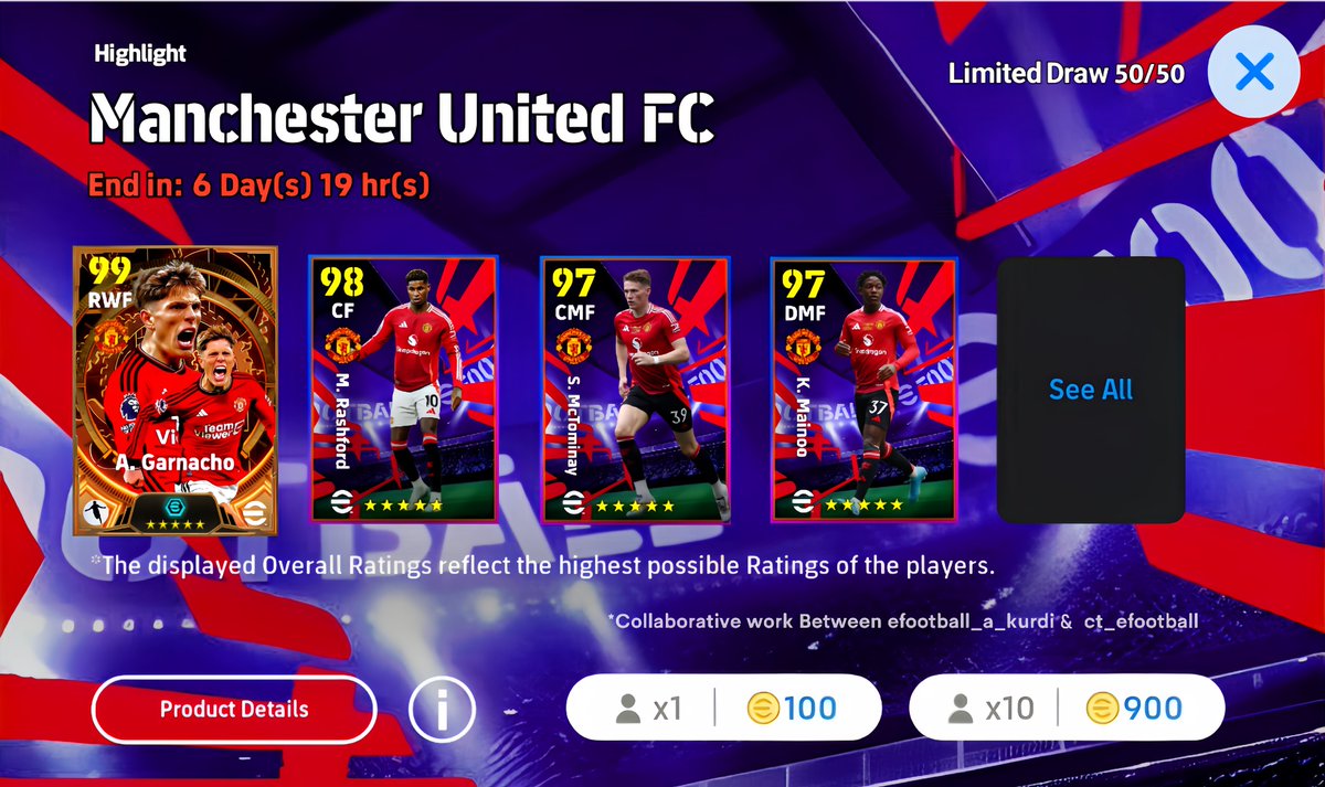 CONCEPT ART 🔥 🕰️ Big Time Manchester United 🔴 🚨 if you remember  Official Instagram eFootball Reply Man United Garnacho Goal and saying Now  THAT deserves a Big Time card in #Football