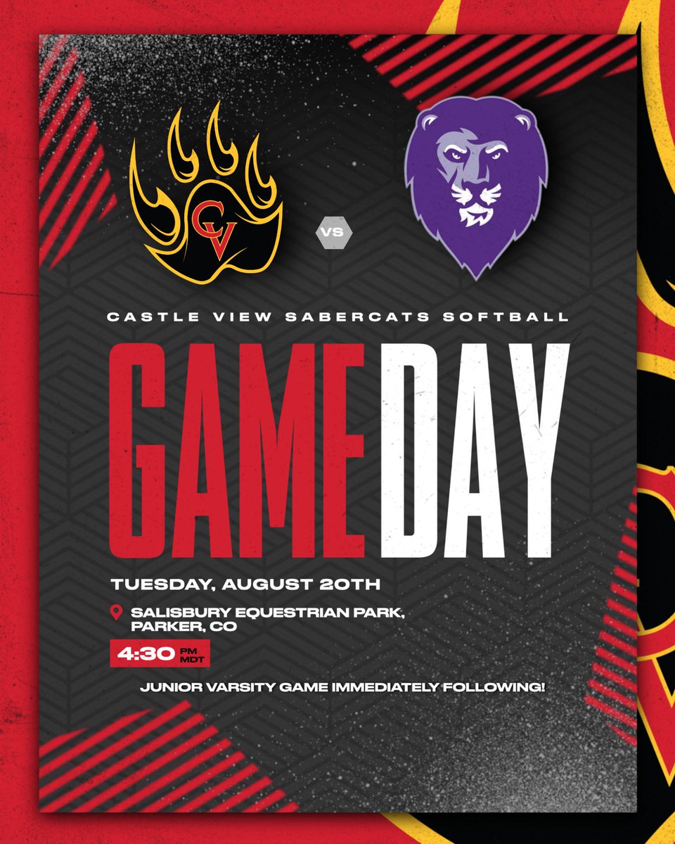 Castle View Softball (@cvhssball) on Twitter photo It’s Opening Day!!  Your 2024 Sabercats take the show on the road to take on the Lutheran Lions!  Game time is 4:30pm…Junior Varsity immediately follows! 🐾🥎❤️ It’s Opening Day!!  Your 2024 Sabercats take the show on the road to take on the Lutheran Lions!  Game time is 4:30pm…Junior Varsity immediately follows! 🐾🥎❤️