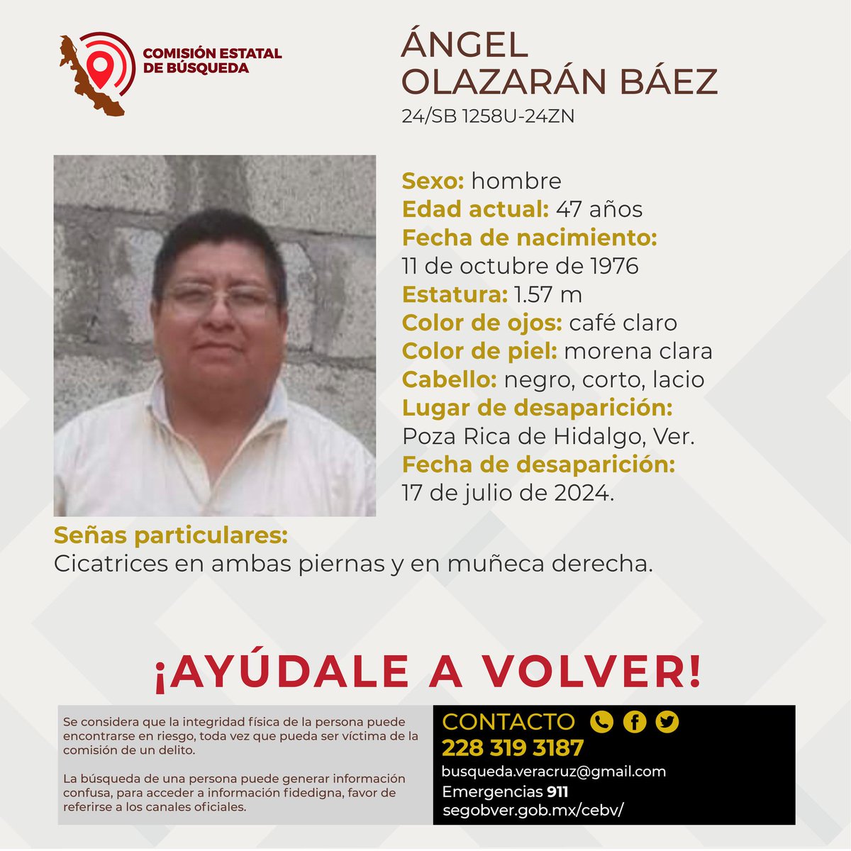 alcalorpolitico's tweet photo. #SeBusca 🔎| Se solicita de su ayuda para difundir las siguientes fichas de búsqueda. Se teme por la integridad de los (as) ciudadanos (as) que aparecen en ellas. 
#Veracruz, #Xalapa, #Córdoba, #PozaRica, #ZozocolcoDeHidalgo, #Tlapacoyan.  

🔃Apoyas también compartiendo esta publicación🔃
#ChécaloEnAlCalor