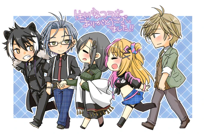 生川家コラボありがとうございました!また取り急ぎ生川家勢ぞろいVerを…!#巴絵 #Hexhibition #シ絵ン #kotosmetic #絵バンス 