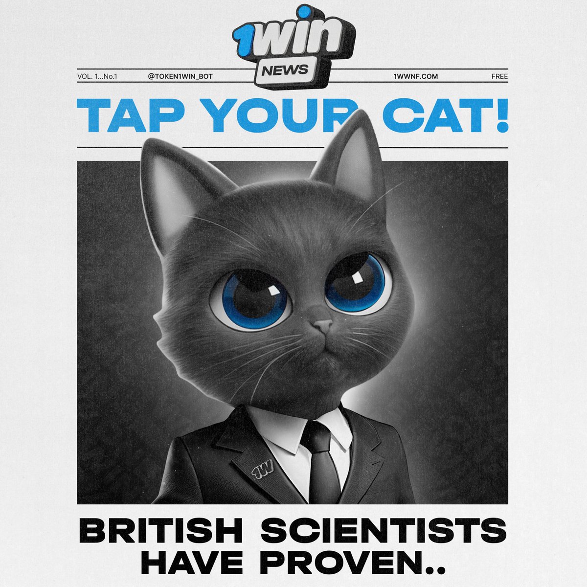 Have you tapped your cat today?  

British scientists have proven that petting a cat improves mood and reduces stress..

Treat yourself to some feline therapy, let’s check 1win token app together!