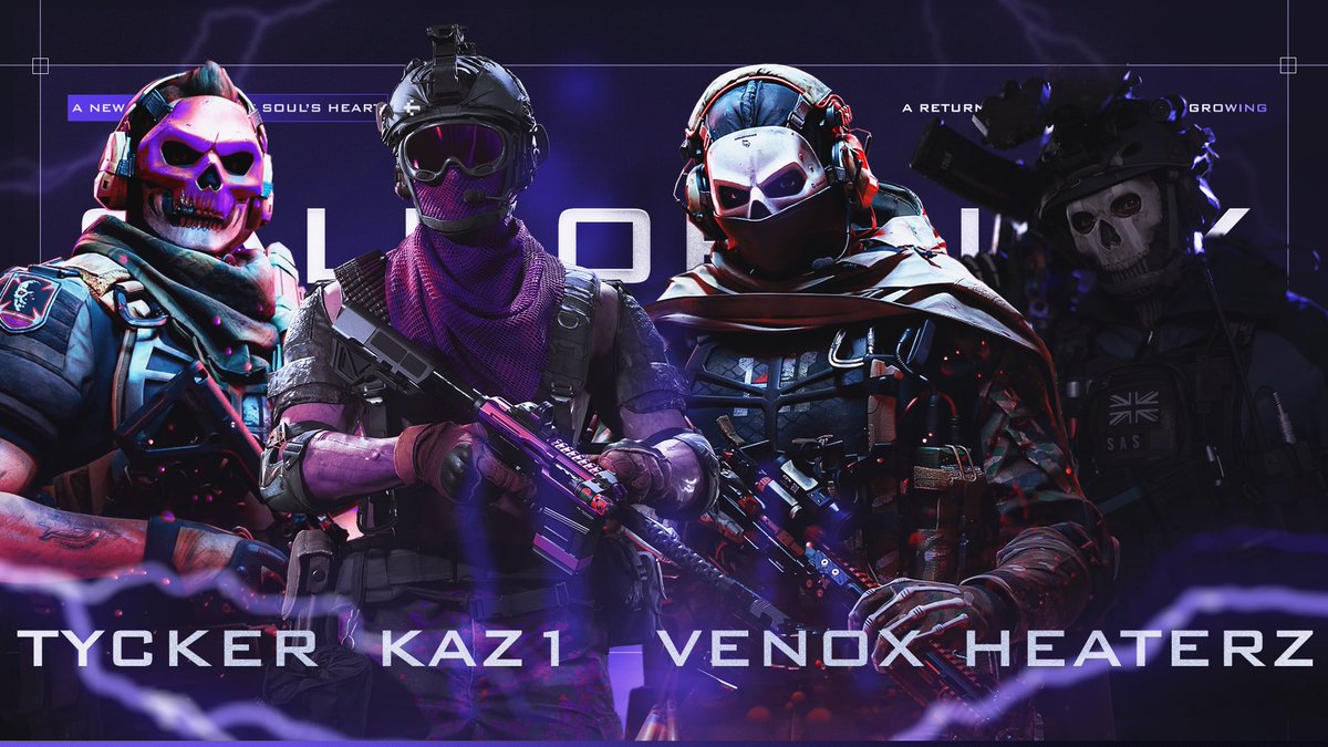SoulsHeartOff's tweet image. 📢 𝐎𝐟𝐟𝐢𝐜𝐢𝐚𝐥 𝐀𝐧𝐧𝐨𝐮𝐧𝐜𝐞𝐦𝐞𝐧𝐭 📢

We are thrilled to introduce our new Call of Duty team at Soul's Heart Esport! 🎮✨

Welcom :
@VenoxThree 
@TyckerOff 
@Kaz1___ 
@HeaTeRz_z 

Our new talents are ready to proudly represent our colors on the battlefield. Get ready…