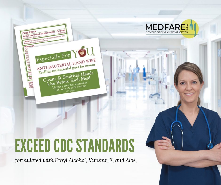 MedFareLLC's tweet photo. Protection Perfected 🚫🦠 Don't let germs stand a chance. Our Hand Sanitizer Wipes with Ethyl Alcohol are designed to protect with soft fabric, Vitamin E, and Aloe. Above CDC recommendations for cleanliness. Explore more at https://t.co/s2mRdo9pOO #ProtectionPerfected https://t.co/soB7ONVNz4