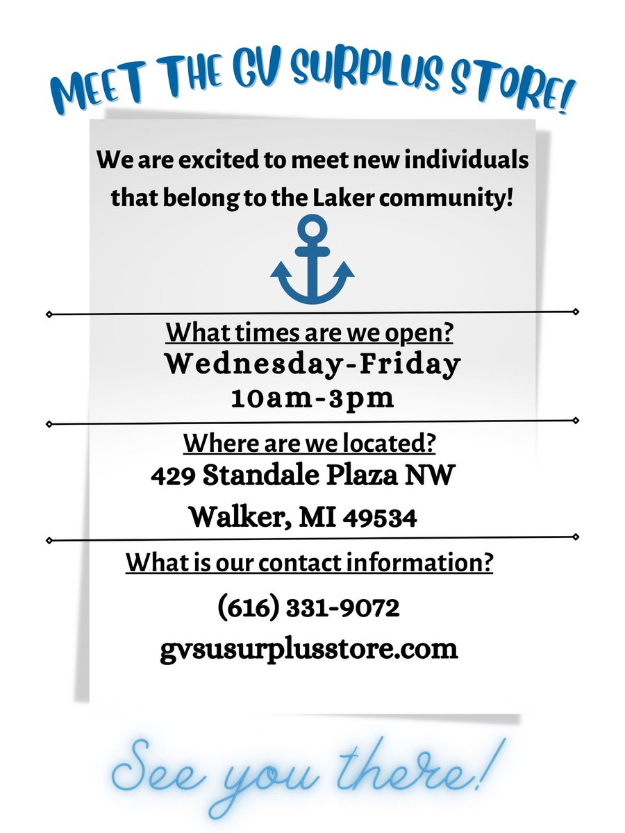 GVSUsurplus's tweet photo. https://t.co/UGN9tg9PZj