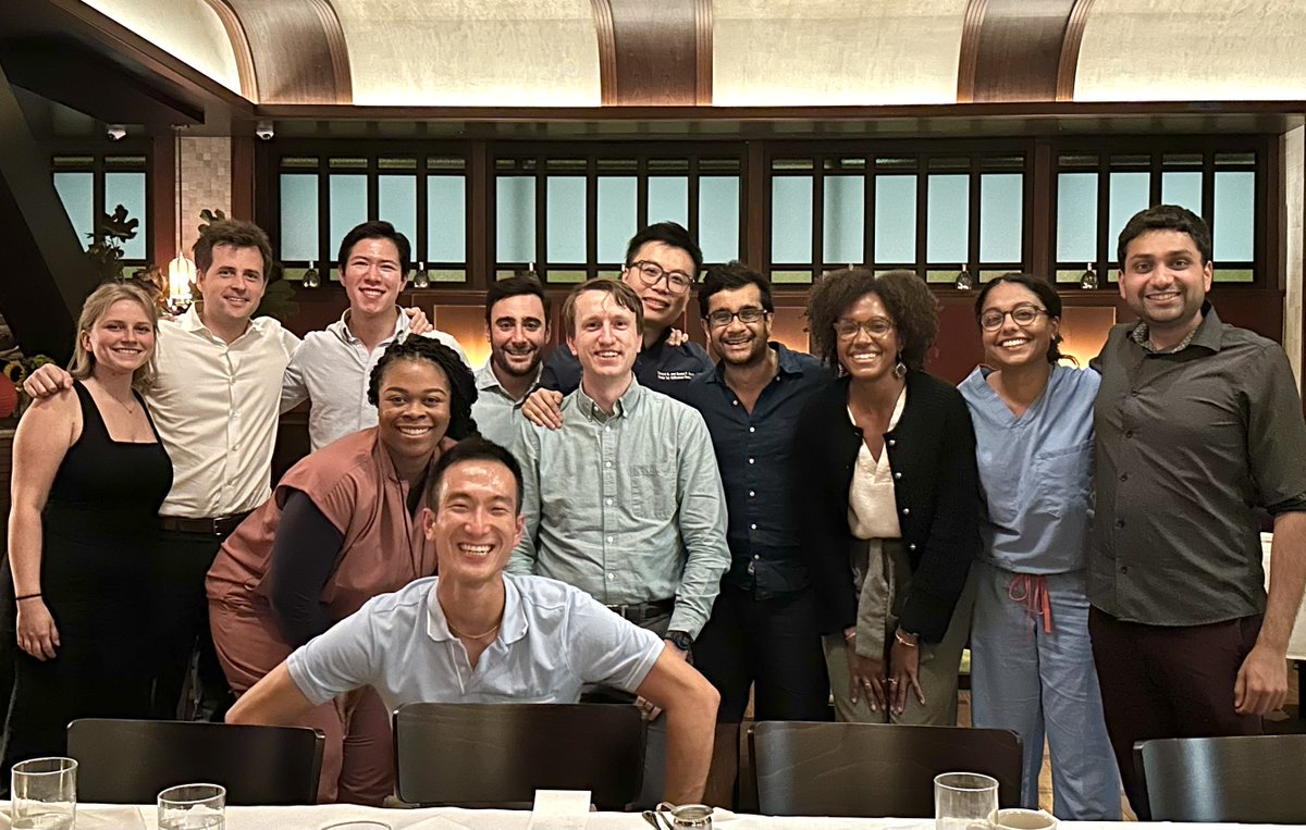 Fantastic team dinner with the health policy research section <a href="/SmithBIDMC/">BIDMC Smith Center</a>

Very fortunate to work with incredibly talented medical students, residents, &amp; post-doctoral fellows whom are leading impactful research at the intersection of health policy, equity, &amp; cardiology <a href="/BidmcCvi/">BIDMC CVI</a>