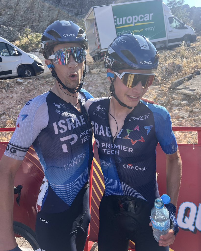 NSNCyclingTeam's tweet image. What a ride by @MattRiccitello 👏🏻 

The American rider finishes sixth in the brutal @lavuelta stage 4 finish at Pico Villuercas ⛰️ 

@georgenbennett places ninth on a really strong day for IPT! 

#LaVuelta24   #YallaIPT