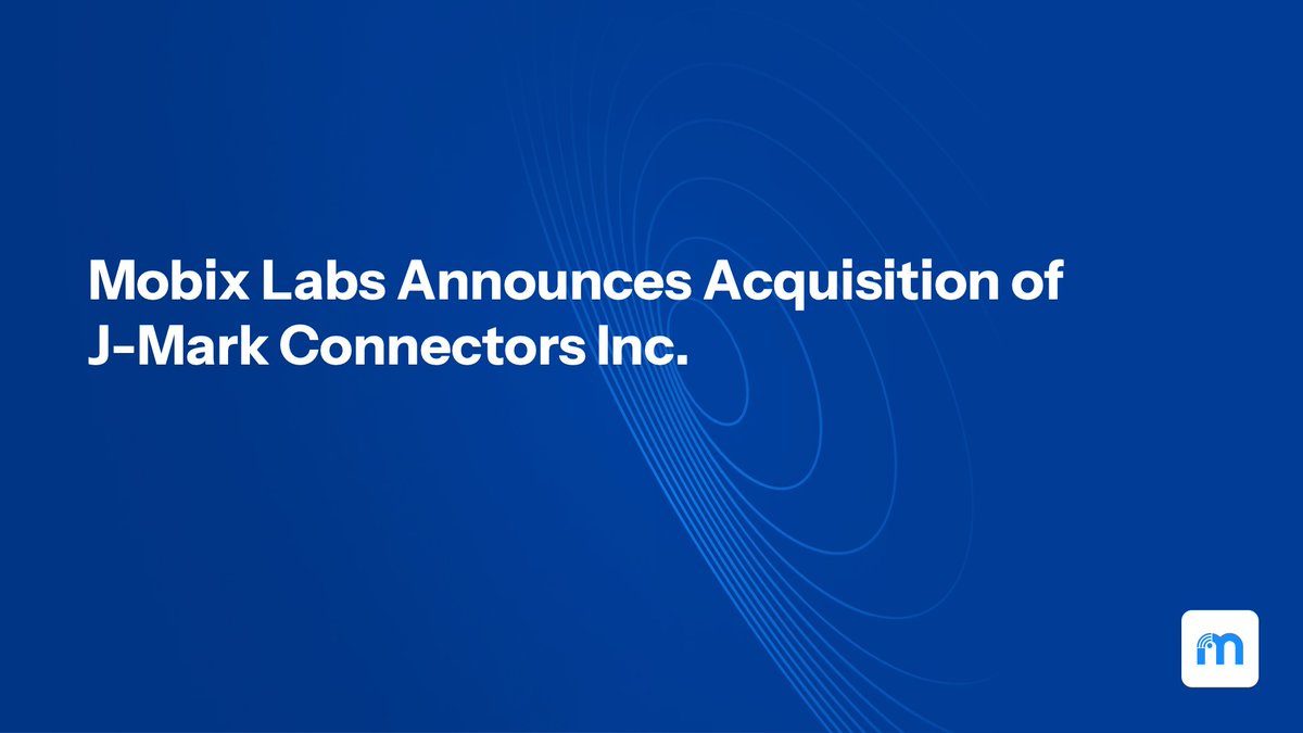 Today we announced the intent to acquire J-Mark Connectors Inc. This acquisition is expected to significantly enhance our sales strategy and boost gross margins, particularly in the high-demand military, aerospace, and defense sectors.

📰: bit.ly/46XTa5o

$MOBX