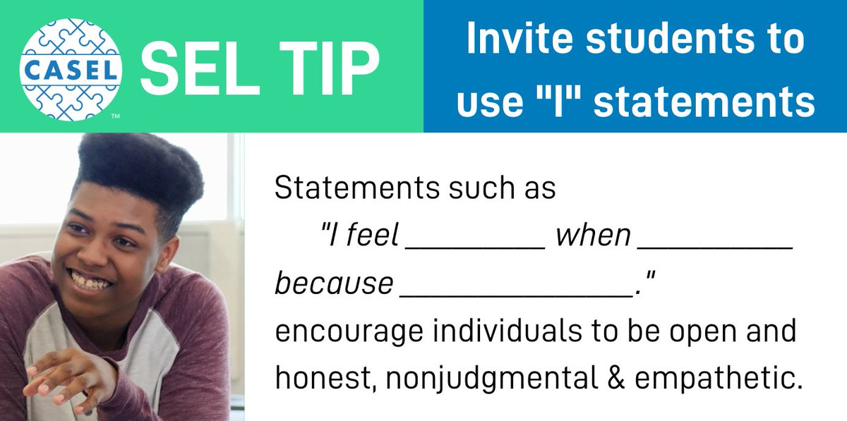 caselorg's tweet image. #TipTuesday: Incorporate this SEL tip into your classroom to foster better understanding and stronger connections!