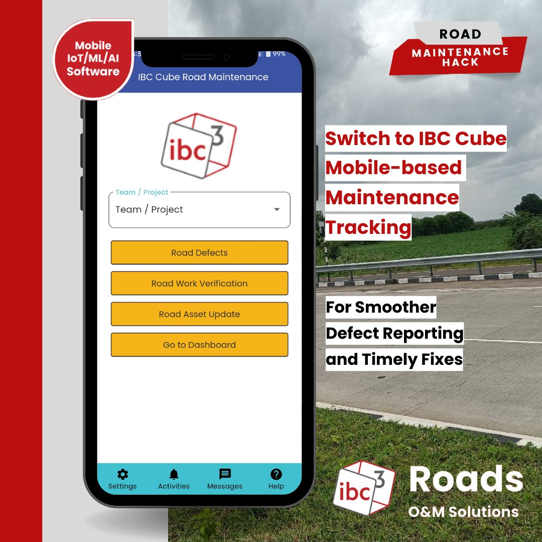 IbcCube's tweet photo. Manage road maintenance easily with IBC Cube’s Mobile-based Maintenance Tracking. Report defects, map them in real-time, and track progress with clarity. 

Contact Ishani at ishani.mishra@ibccube.com.

#roadmaintenance #maintenance #contractors #defecttracking https://t.co/evDQwLCJ8T