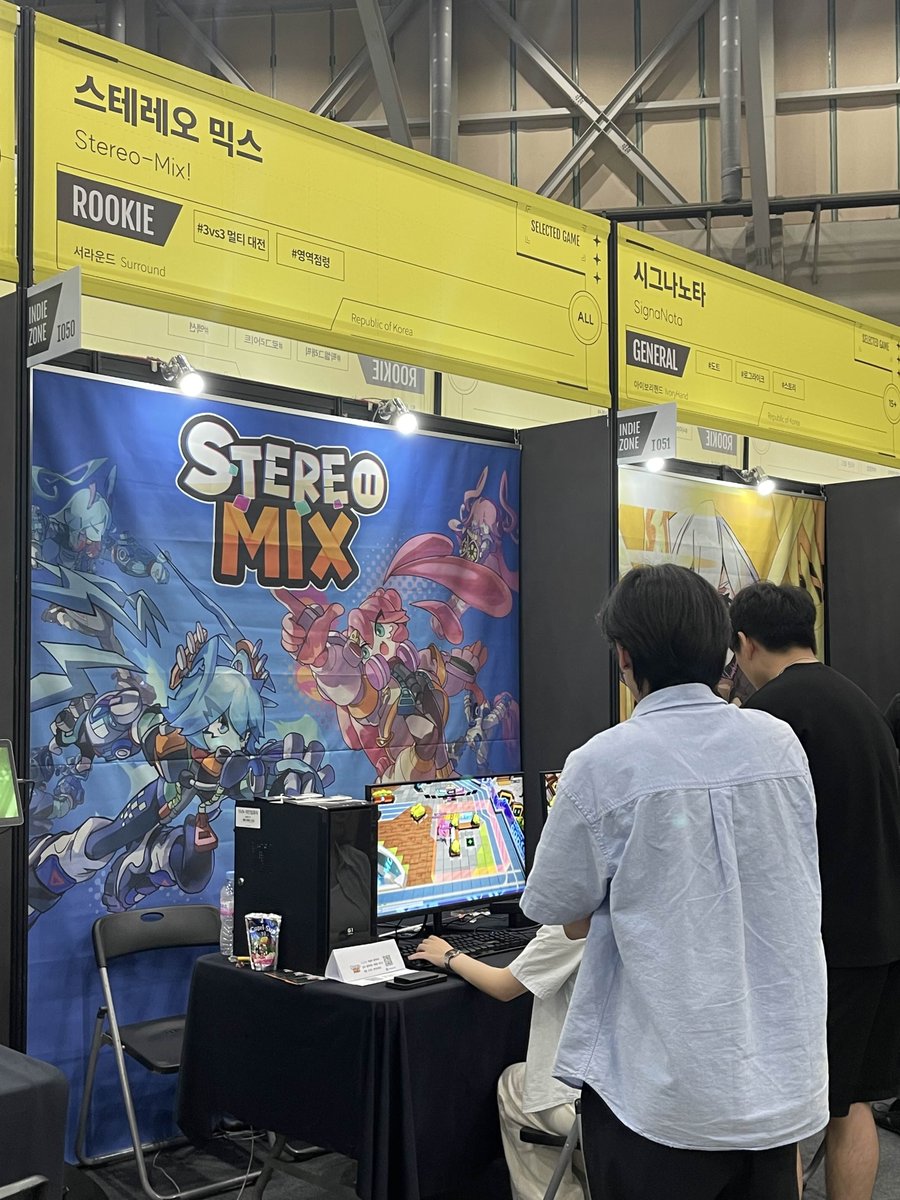 StereomixGame's tweet photo. #StereoMix 의 #BIC 2024 전시를 무사히 마치고 왔습니다! 플레이 하러 와주신 플레이어분들 모두 감사합니다!! https://t.co/XRXGdLJ4y9