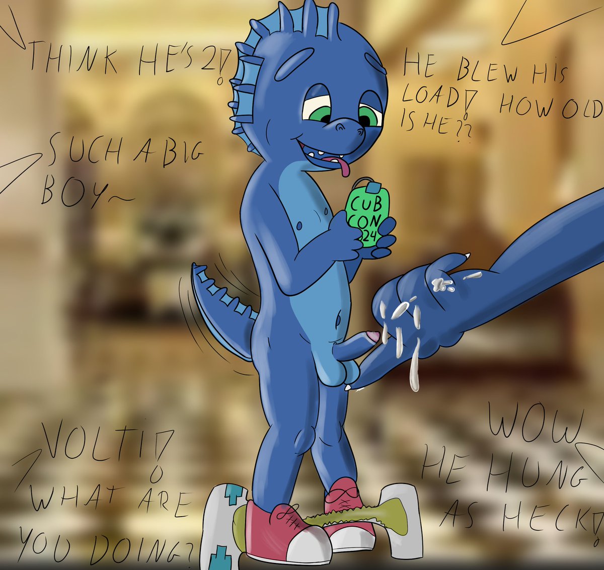VoltiDragon's tweet photo. Volti @ cubcon

#cub #nsfwart #nsfw #babyfur #baby https://t.co/yJQfyiajHM