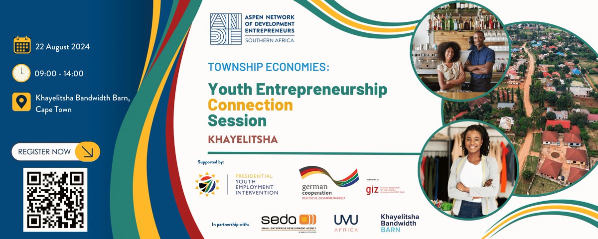 ANDE_ZA's tweet photo. 📢 Khayelitsha we are coming to you next!

Join us at the Township Economies Youth Connection Session aimed at improving township #entrepreneurs' access to information on available business development services and support services providers.

🔗RSVP here: https://t.co/icWns0vQuM https://t.co/IgsGcyw5pD