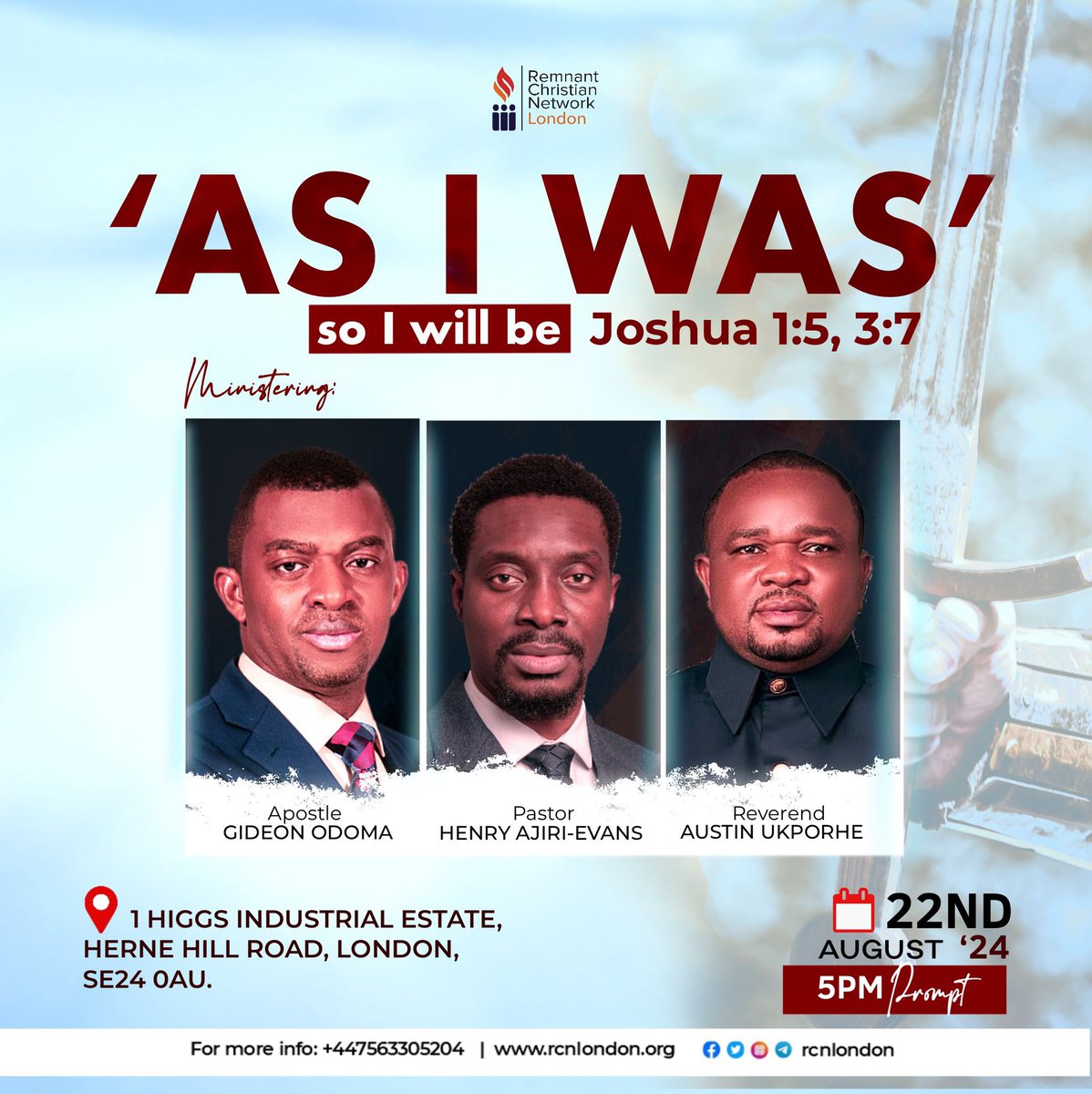 rcn_london's tweet photo. Our August 10-Hour prayer meeting was unforgettable, filled with worship-inspired warfare and an outpouring of grace. 

Don’t miss our next gathering this Thursday with Apostle Gideon Odoma and Rev. Austin Ukporhe themed ‘As I Was, so I will be’

#RCNLondon 
#10HoursPrayers https://t.co/4V5rtWBMWh