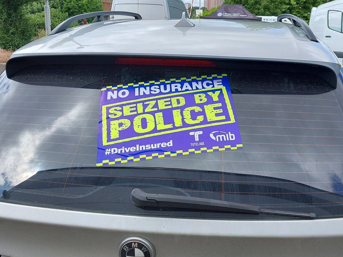 Aston NHT are on a multi agency road safety operation as part of #OpAdvance one of a number of vehicles seized,  this one is for no insurance