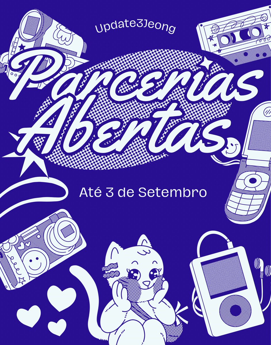 [PARCERIAS ABERTAS] 

A UPDATE 3 JEONG está com as parcerias abertas!

🔗 Novos Parceiros: forms.gle/KL386L8GyFVgme…

🔗 Renovação: forms.gle/zZbp6VG8JDrRCq…
