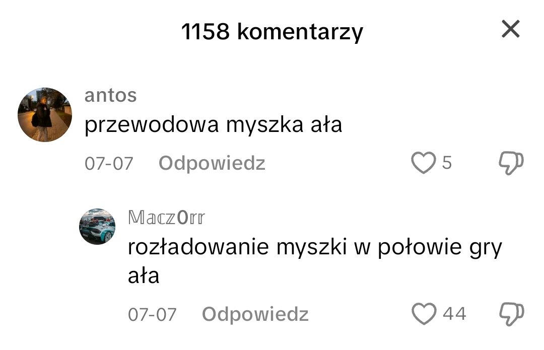 Antozsl's tweet photo. Dlaczego ludzie wolą myszke przewodowa od bezprzewodowej? Dziwne https://t.co/Ar1T0E3Ve9