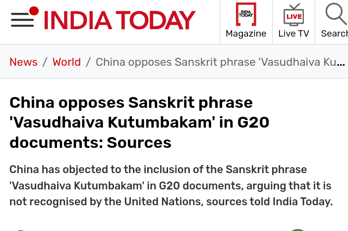 shivprasadPin2's tweet photo. @ChinaSpox_India 🤣🤣🤣🤣🤣🤣🤣🤣😂😂#ChineseVirus can't be trustworthy..

Earlier they objected #sanskrit phrase #vasudhaiva kutumbakam in India #G20 summit.

#India #China #Tibet @MEAIndia .. https://t.co/qjtiljlNqc