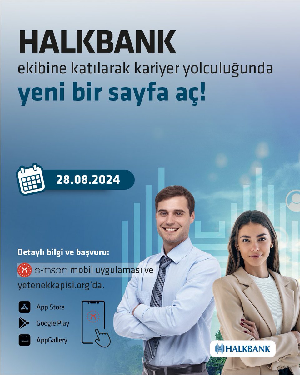 Yetenek Kapısı (@yetenekapisi) on Twitter photo Halkbank ekibinde görev almak ister misin?
Müfettiş Yardımcılığı, İç Kontrolör Yardımcılığı ve Uzman Yardımcılığı sınavlarına başvurarak kariyerinde yeni bir sayfa açabilirsin.
<a href="/tccbiko/">T.C. Cumhurbaşkanlığı İnsan Kaynakları Ofisi</a> <a href="/Halkbank/">Halkbank</a>
🗓 Son Başvuru Tarihi: 28 Ağustos 2024
🔗 onelink.to/e-insan-yetene… Halkbank ekibinde görev almak ister misin?
Müfettiş Yardımcılığı, İç Kontrolör Yardımcılığı ve Uzman Yardımcılığı sınavlarına başvurarak kariyerinde yeni bir sayfa açabilirsin.
<a href="/tccbiko/">T.C. Cumhurbaşkanlığı İnsan Kaynakları Ofisi</a> <a href="/Halkbank/">Halkbank</a>
🗓 Son Başvuru Tarihi: 28 Ağustos 2024
🔗 onelink.to/e-insan-yetene…