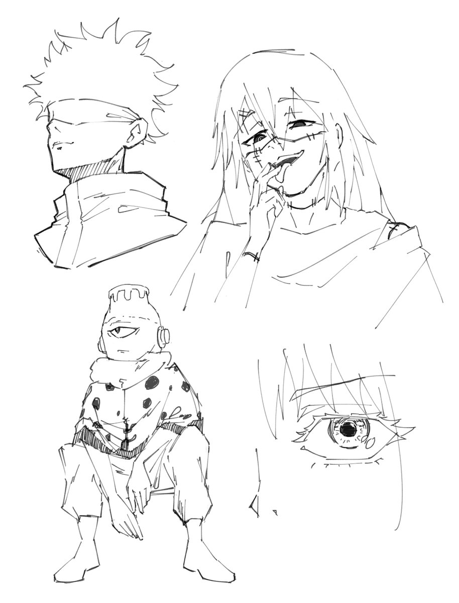 EphemeralPT's tweet photo. JJK and Marin sketches https://t.co/aXOEcUQ6LC