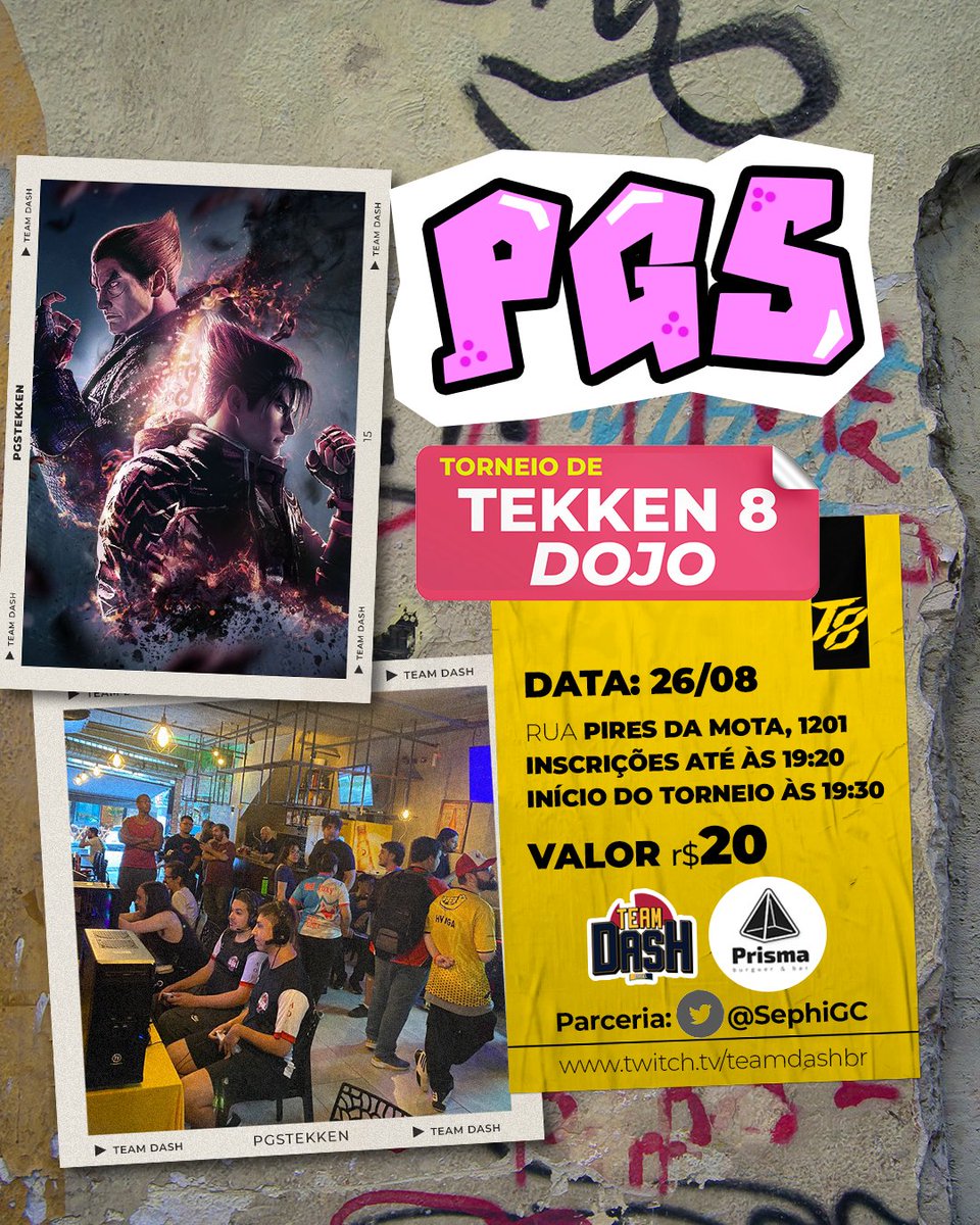 TeamDASHBR's tweet photo. Para fechar o mês de agosto, Tekken 8 na próxima semana!

Parceria com @SephiGC , e as inscrições já abertas no https://t.co/BBHzYRQQRR https://t.co/Jt6PUDXzaz https://t.co/54FU9sOjgy