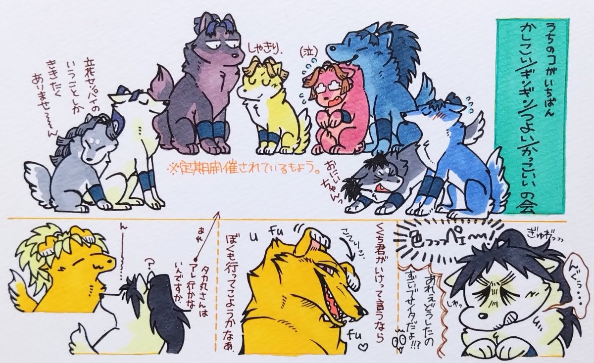 ぼくのかんがえた さいきょおの
オオカミ4️⃣ねんせぇ
⚠️なんでも許せる人向け
ハマシュ🐺の遠吠えは130dBくらいあるかもしれないね…🥹
5️⃣・6️⃣オオカミのまとめはツリー上にて⤴⤴⤴