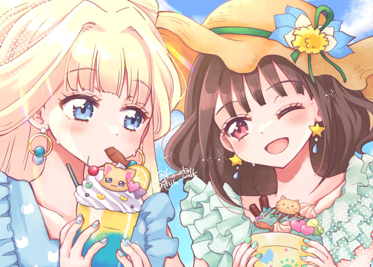 リゾートのユキまゆ🏝👒
#precure #わんぷり