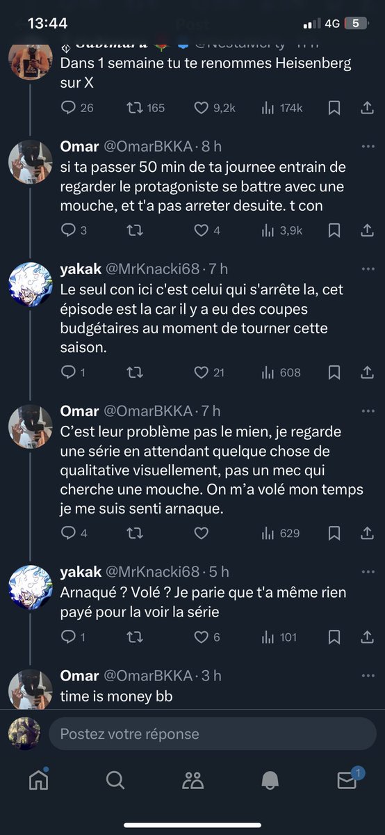 CtionReda's tweet photo. @OmarBKKA @EL_Chico27 @MrKnacki68 @NestaMcFly @antoinepmr Apprends à te relire alors Omar t’as de sérieux problèmes https://t.co/5Q9R5UiFTb