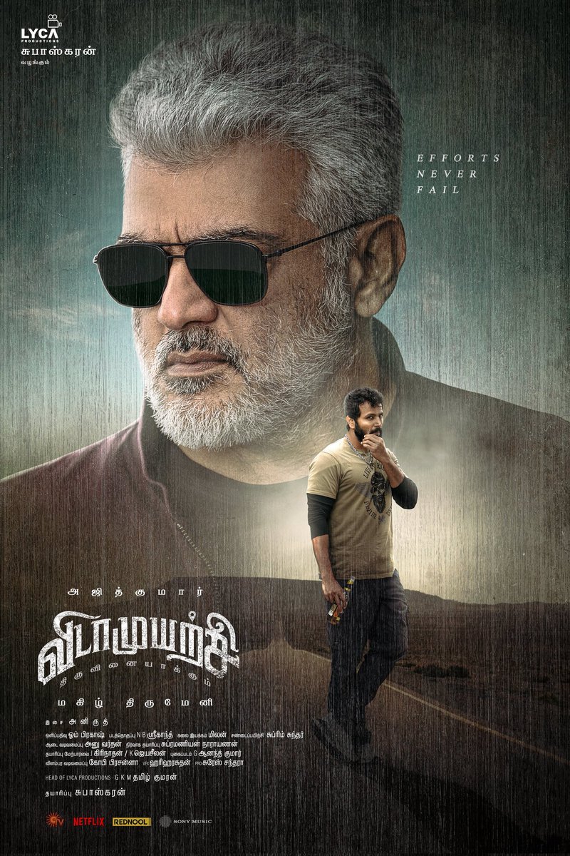 TicketNew (@ticketnew) on Twitter photo Prepare for an intense showdown. 🔥
#VidaaMuyarchi #EffortsNeverFail
<a href="/actorsanjaysara/">Ganesh Saravanan</a> & <a href="/Iam_Dasarathi09/">@ActorDasarathi</a> look is here
#AjithKumar #MagizhThirumeni <a href="/LycaProductions/">Lyca Productions</a> #Subaskaran <a href="/gkmtamilkumaran/">GKM Tamil Kumaran</a> <a href="/trishtrashers/">Trish</a> <a href="/akarjunofficial/">Arjun</a> <a href="/anirudhofficial/">Anirudh Ravichander</a> <a href="/Aravoffl/">Aarav Kizar</a> <a href="/ReginaCassandra/">RegenaCassandrra</a> Prepare for an intense showdown. 🔥
#VidaaMuyarchi #EffortsNeverFail
<a href="/actorsanjaysara/">Ganesh Saravanan</a> & <a href="/Iam_Dasarathi09/">@ActorDasarathi</a> look is here
#AjithKumar #MagizhThirumeni <a href="/LycaProductions/">Lyca Productions</a> #Subaskaran <a href="/gkmtamilkumaran/">GKM Tamil Kumaran</a> <a href="/trishtrashers/">Trish</a> <a href="/akarjunofficial/">Arjun</a> <a href="/anirudhofficial/">Anirudh Ravichander</a> <a href="/Aravoffl/">Aarav Kizar</a> <a href="/ReginaCassandra/">RegenaCassandrra</a>