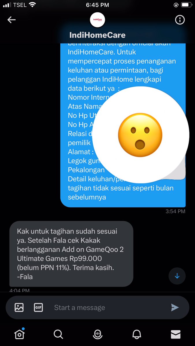 yanovi__'s tweet photo. @IndiHomeCare tdk pernah merasa berlangganan tp disuruh bayar… apakah ada yang sama… 🙄 https://t.co/L1eUwUi8Nl