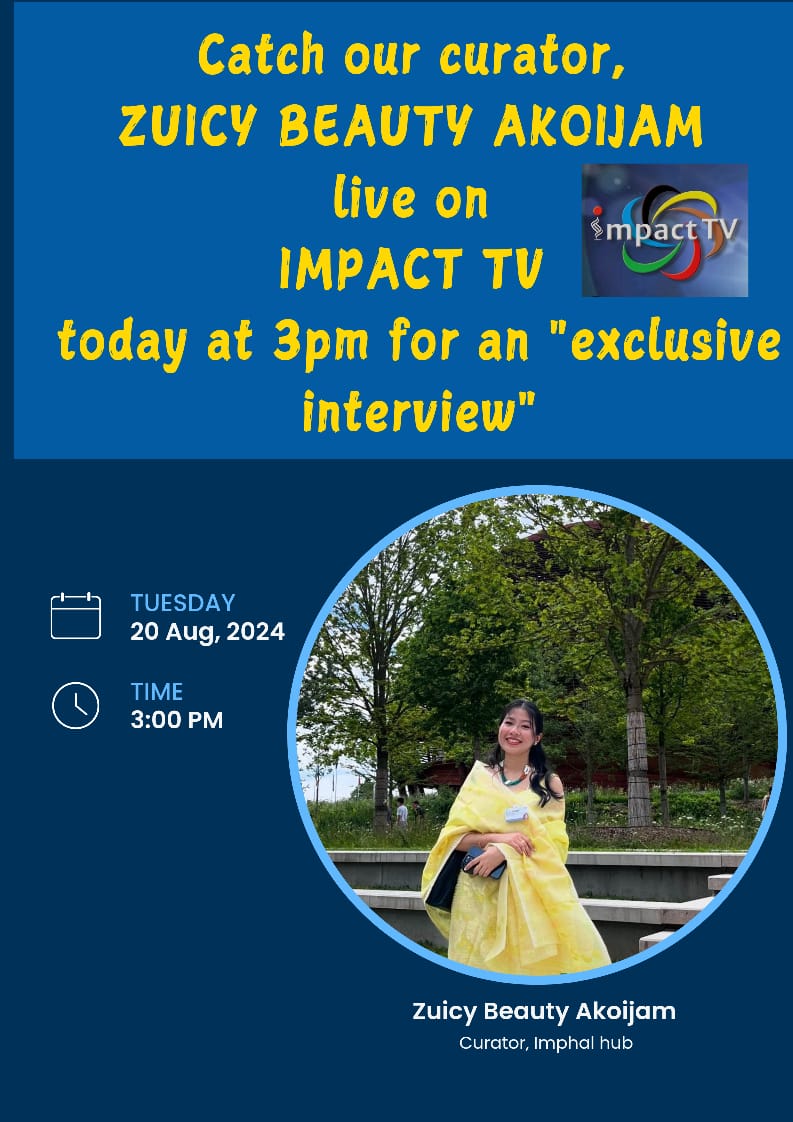 Catch our curator's exclusive interview  live on  <a href="/ImpactTvManipur/">Impact TV</a> youtube.com/live/9xQaTvbDQ…