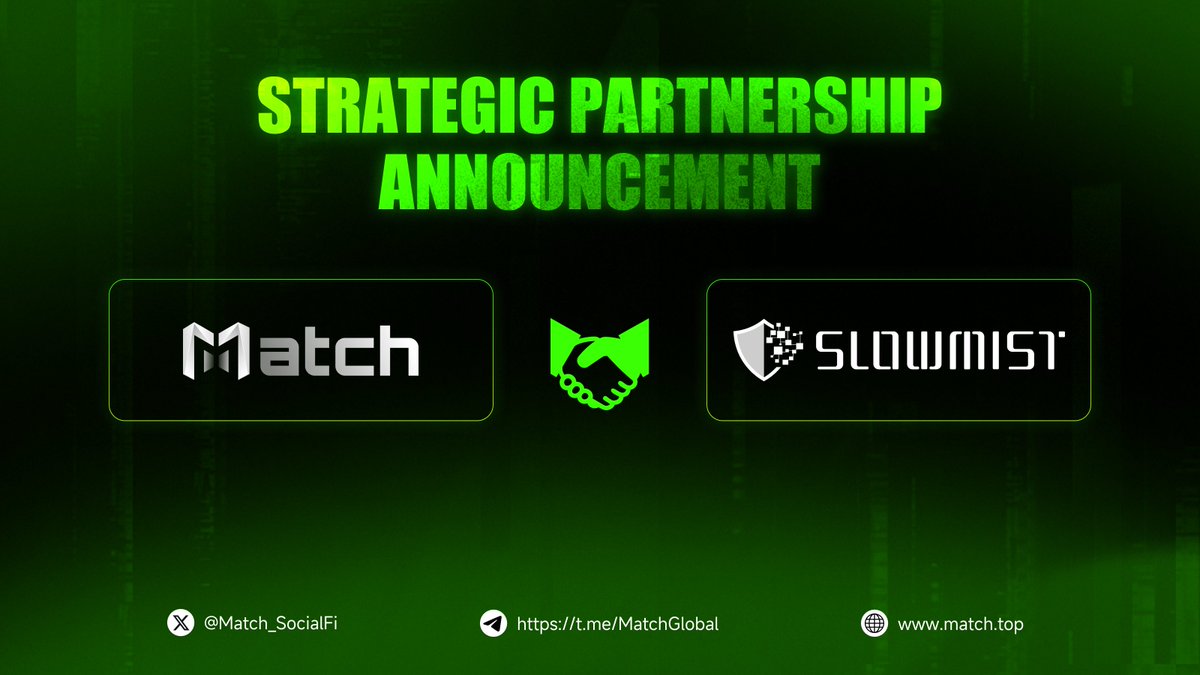 🔒 Security is our top priority at Match!

We’re thrilled to announce that our audit by <a href="/SlowMist_Team/">SlowMist</a> is completed 🛡️

🤩Check out our product to get prepared for NFT auctions.

Dive in and get ready to Amplify Your Social Impact with Match! 🚀

👉 Audit Links：