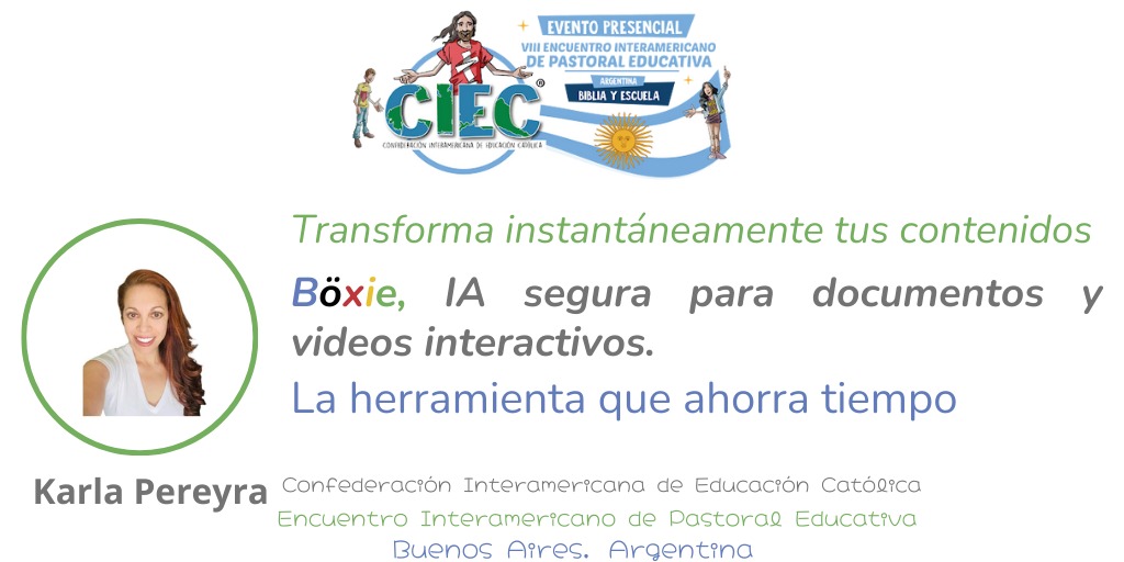 ClassInTheBox | Böxie (@classinthebox) on Twitter photo ¡Contando los días para nuestra participación en el VIII Encuentro Interamericano de Pastoral Educativa en Argentina! <a href="/CIEC_Educacion/">CONFEDERACIÓN INTERAMERICANA DE EDUCACIÓN CATÓLICA</a>! Ven a conocer Böxie para saber como ahorrar tiempo transformando videos y documentos para crear experiencias educativas interactivas #MeetBoxie ¡Contando los días para nuestra participación en el VIII Encuentro Interamericano de Pastoral Educativa en Argentina! <a href="/CIEC_Educacion/">CONFEDERACIÓN INTERAMERICANA DE EDUCACIÓN CATÓLICA</a>! Ven a conocer Böxie para saber como ahorrar tiempo transformando videos y documentos para crear experiencias educativas interactivas #MeetBoxie