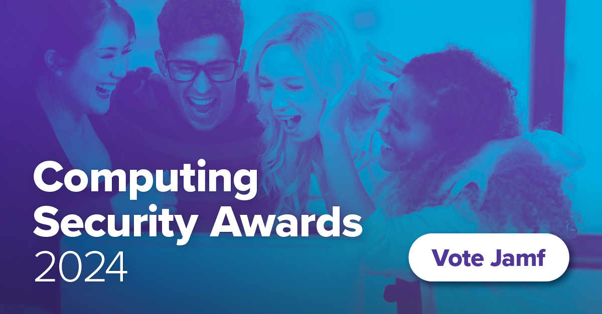 Exciting News! 🚨

Jamf is up for four awards at the 2024 Computing Security Awards:

- Mobile Security: Jamf Mobile Security
- Security Software: Jamf Protect
- Threat Intelligence: Jamf Threat Labs
- One to Watch: Jamf Executive Threat Protection

computingsecurityawards.co.uk/?page=voting_l…