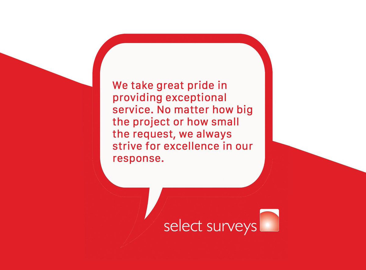 SelectSurveys's tweet photo. We take great pride in providing exceptional service. No matter how big the project or how small the request is, we always strive for excellence in our response.

See what Select Surveys can do for you. https://t.co/dXgN1nn9Yl

#WeAreSelect #utilitysurveying #landsurveying https://t.co/JJIMXXwpmN
