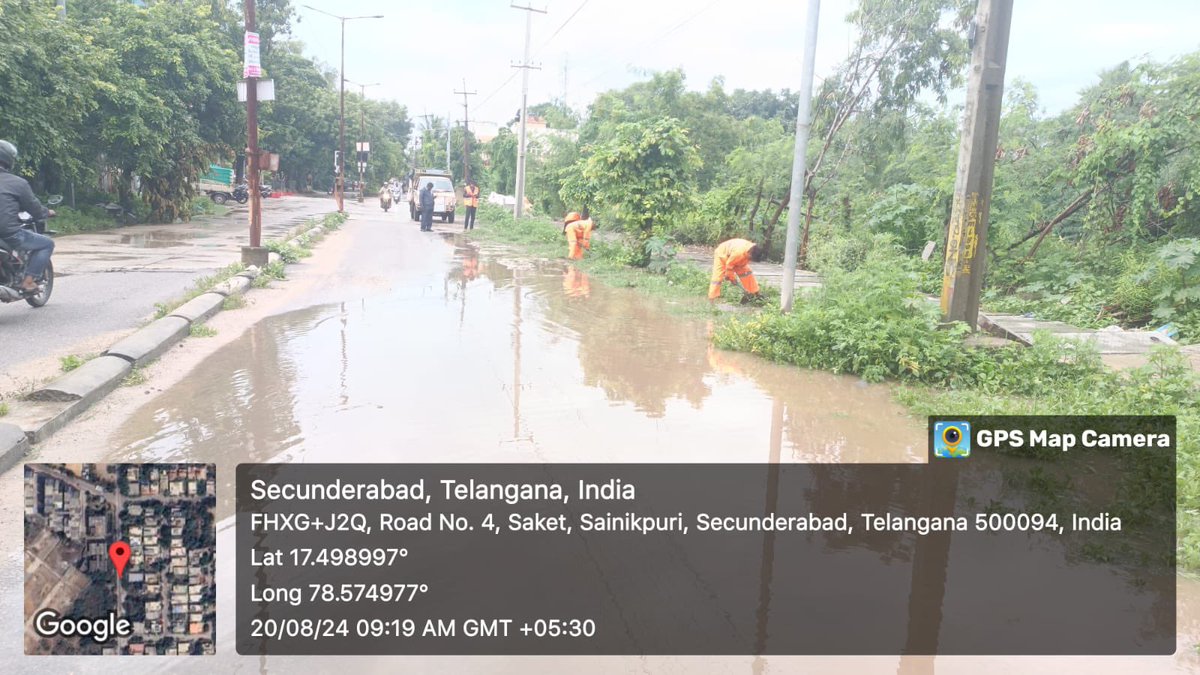Sir/Madam, MET cleared water stagnations in view of heavy rainfall at various places in ward-01 Kapra circle-01, GHMC. <a href="/GHMCOnline/">GHMC</a> <a href="/ZC_LBNagar/">Zonal Commissioner, LB Nagar Zone, GHMC</a>