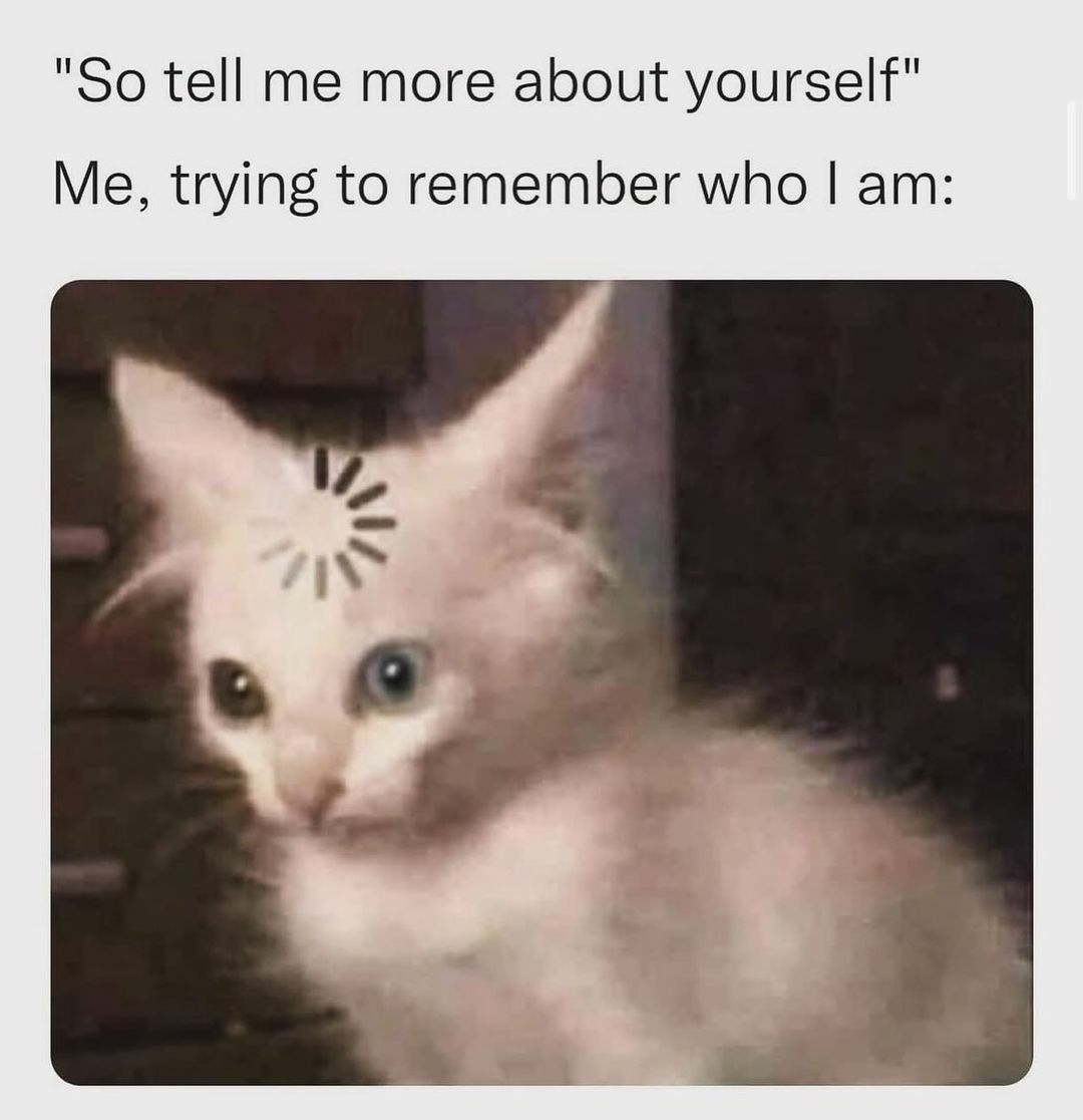 Me at a job interview 😭