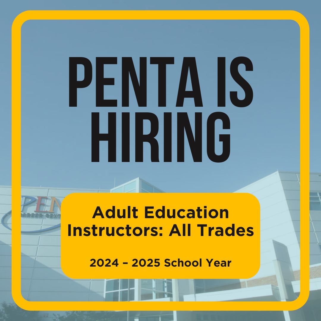 The school year has started, but it’s not too late to make a difference! 🌟 We’re seeking evening instructors in Construction, CNC/Precision Machining, HVAC, Healthcare, or Culinary Arts. Join our team at Penta!

Apply now: pentacareercenter.tedk12.com/hire/ViewJob.a… 
#SuccessReady