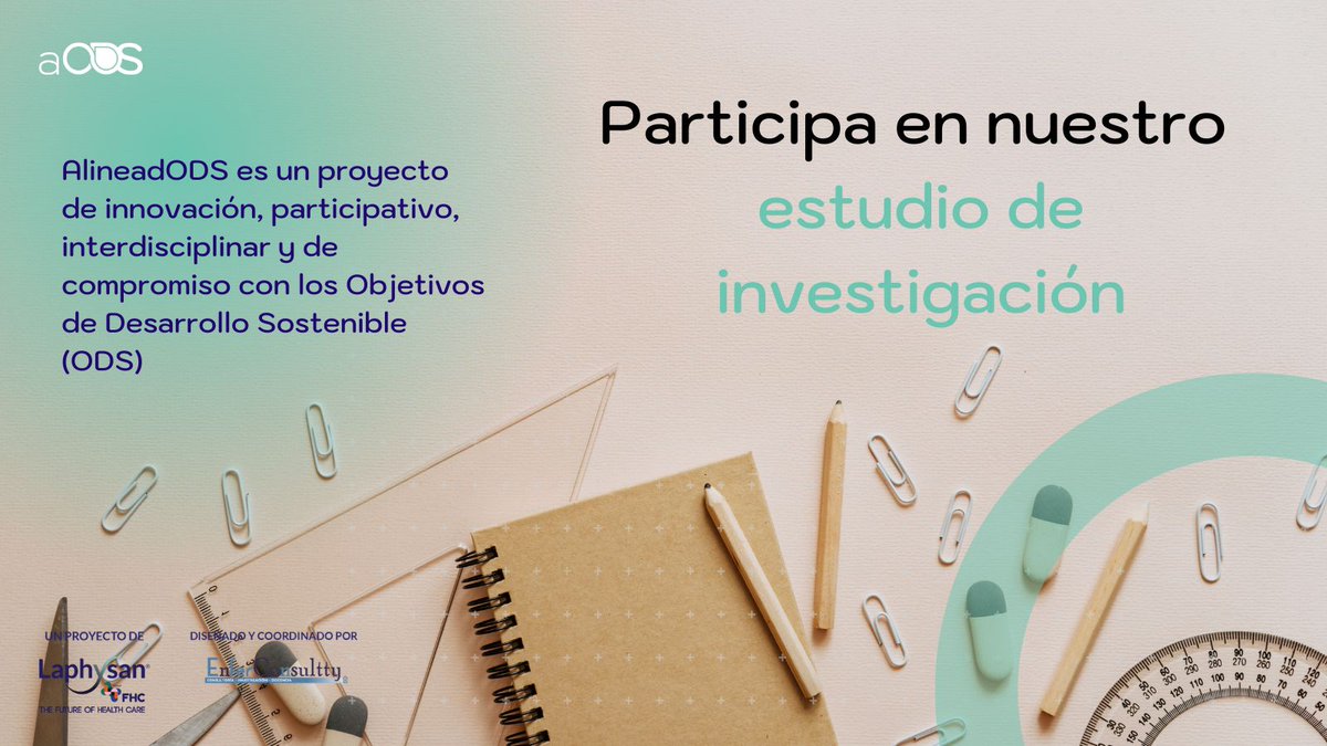🔬🌱   ¡Participa en nuestro estudio de investigación!
 
    Queremos conocer el grado de conciencia ambiental, conocimientos y   comportamientos ecológicos de los profesionales de la salud en España. 
 
    forms.office.com/e/npk2B9QnRC
 
    #AlineadODS