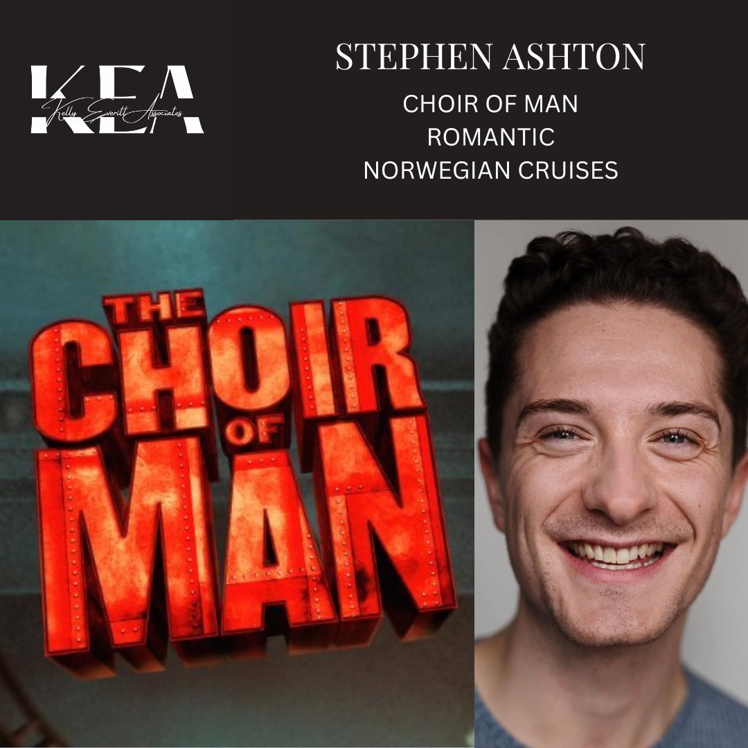 Delighted for our STEPHEN ASHTON who will be joining the cast of CHOIR OF MAN for NCL as the Romantic! ❤️

<a href="/stephenashtonn/">stephen ashton :)</a> 

Thank you <a href="/dobcasting/">Debbie O'Brien Casting</a> 🤩