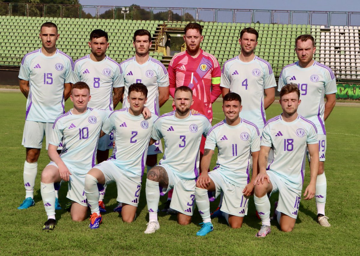 Scotland v Albania
Scotland starting Line-Up:
1 David Tait
16 Darren Walker
3 Jordan Murphy
4 Ian Paterson
15 Connor Black
6 Neil Macguire
8 Alastair Brown
11 Christopher Martin
7 Robert McKenzie
17 Adam Calder
19 Ross McDonagh