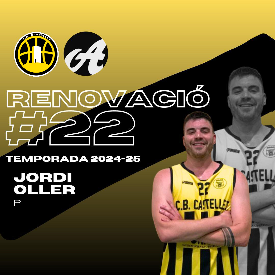 ➡️ SÈNIOR MASC. CASA ARIMANY · PRIMERA CATALANA
🤝 Jordi Oller renova el compromís amb el club una temporada més.

#SomCastellet 💛