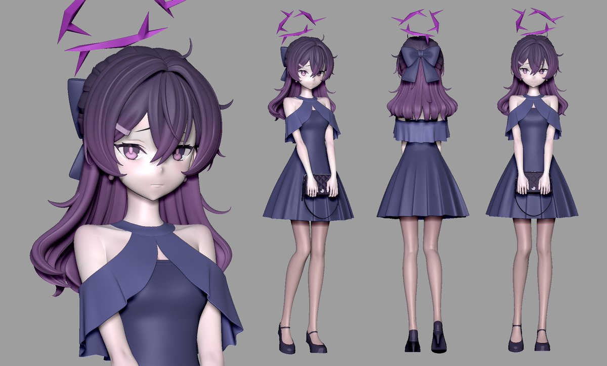 #BlueArchive #ブルーアーカイブ #zbrush