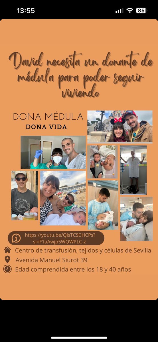 UD Tomares (@ud_tomares) on Twitter photo David necesita un donante de médula para poder seguir viviendo.👏🏼
Dona médula. Dona vida.💛
Estamos contigo <a href="/davidhorrillo/">David Horrillo</a> David necesita un donante de médula para poder seguir viviendo.👏🏼
Dona médula. Dona vida.💛
Estamos contigo <a href="/davidhorrillo/">David Horrillo</a>