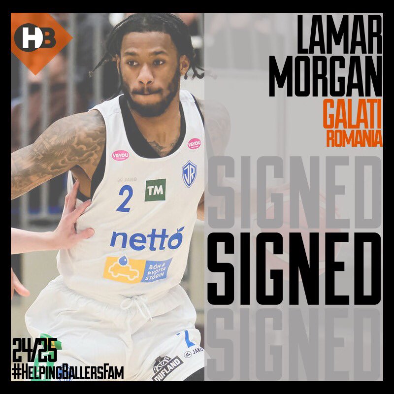 🚨SIGNED 🇷🇴 | Our Lamar Morgan will play in Romania!! 🚀✍️

Let’s go Lamar!

#helpingballersfam
