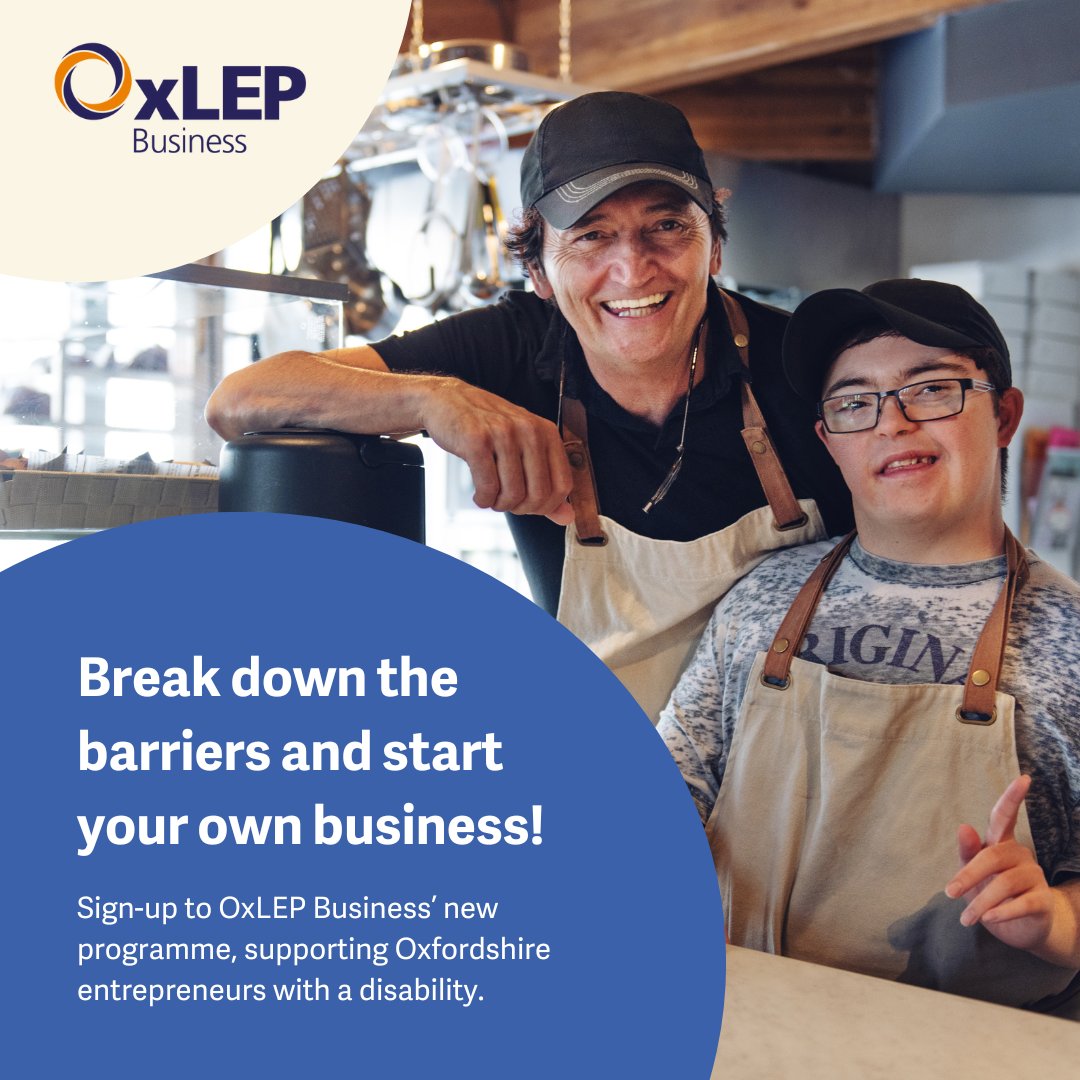 Join our ‘Barrier-Free Business Start-Up’ programme and discover how we support Oxfordshire residents with a disability.

Sign up today: oxlepbusiness.co.uk/event/barrier-…