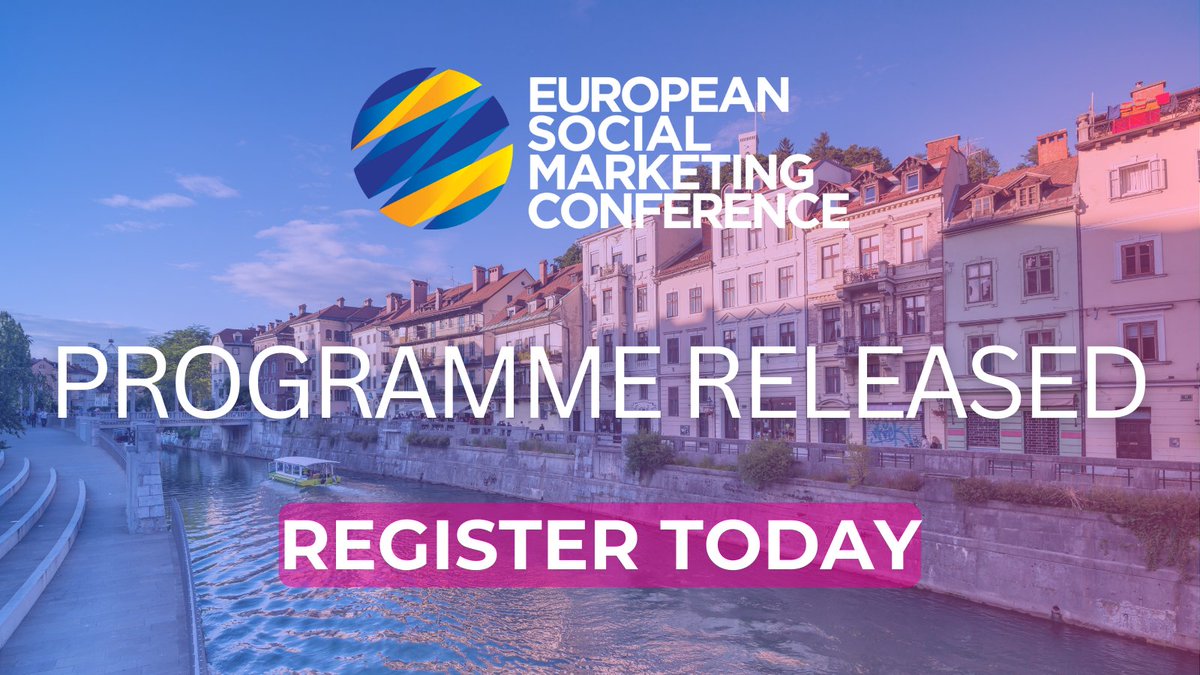 📣 The wait is over! The program and roster of accepted abstracts for the 6th European Social Marketing Conference are now LIVE! 🎉 Check out what's in store and plan your experience in Ljubljana, Slovenia, from November 4-6. #ESMC2024 #SocialMarketing bit.ly/ESMC24PROG