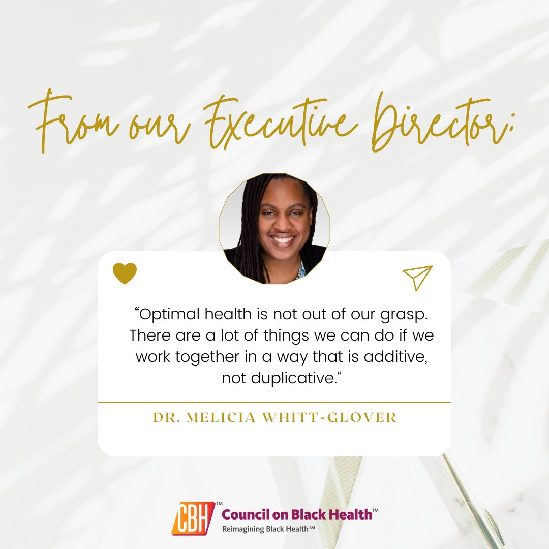 🗣 Here’s one of the many insights Executive Director @drwhittglover shared yesterday with @abfe!
Thanks for inviting us to your Member Spotlight session! ✨

#ReimaginingBlackHealth