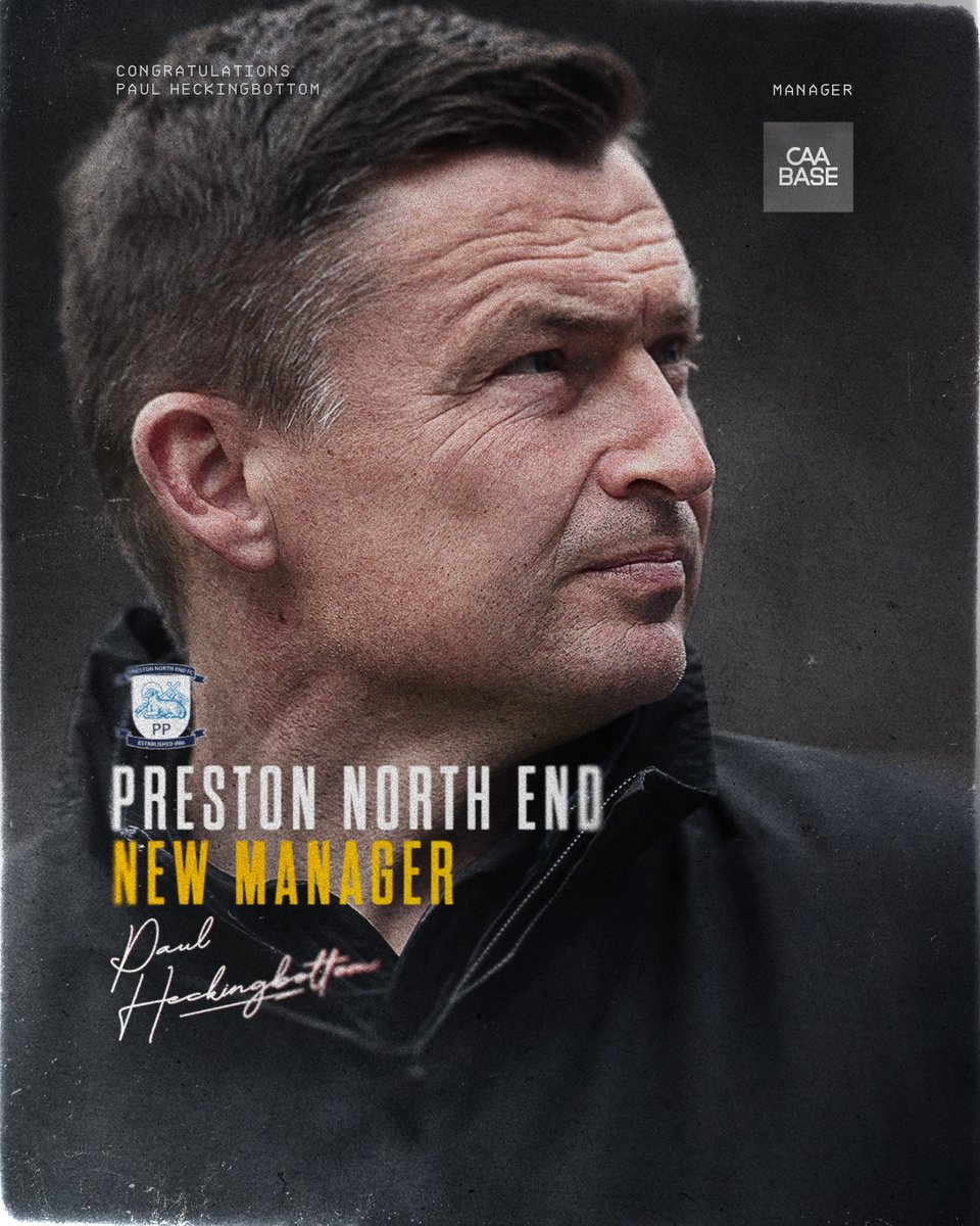 CAA Base (@caabase) on Twitter photo Wishing the best of luck to <a href="/pheckingbottom/">Paul Heckingbottom</a> who has been appointed as the new manager of <a href="/pnefc/">Preston North End FC</a> Wishing the best of luck to <a href="/pheckingbottom/">Paul Heckingbottom</a> who has been appointed as the new manager of <a href="/pnefc/">Preston North End FC</a>